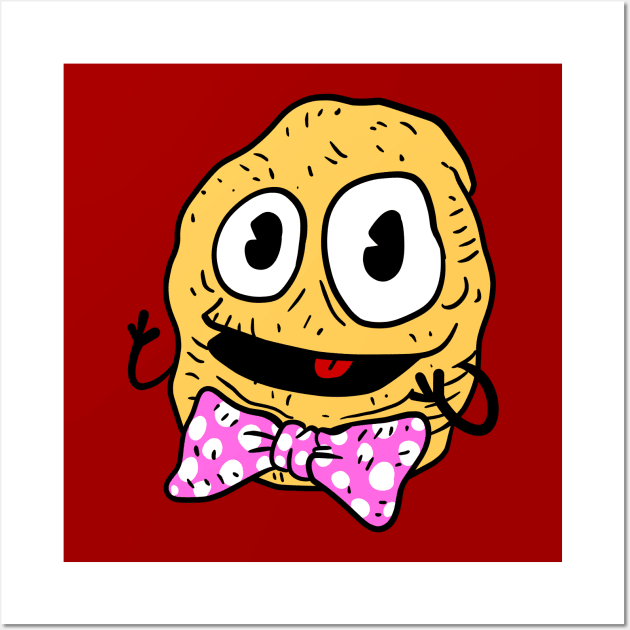 happy bow tie potato man. Wall Art by JJadx